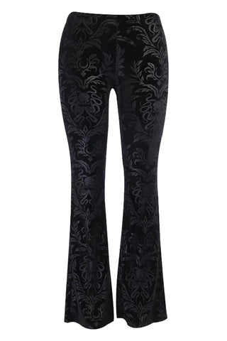 Atomic Black Retro Gothic Flared Pants | Atomic Jane Clothing