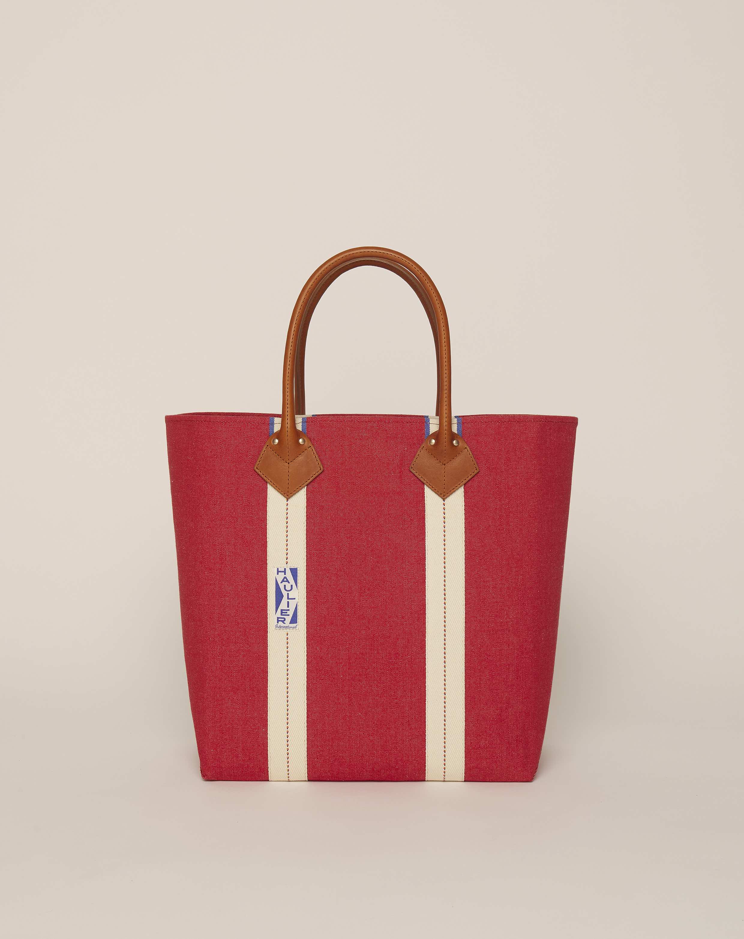 Louis Vuitton City Steamer Medium Model Handbag in Blue and Red Smooth