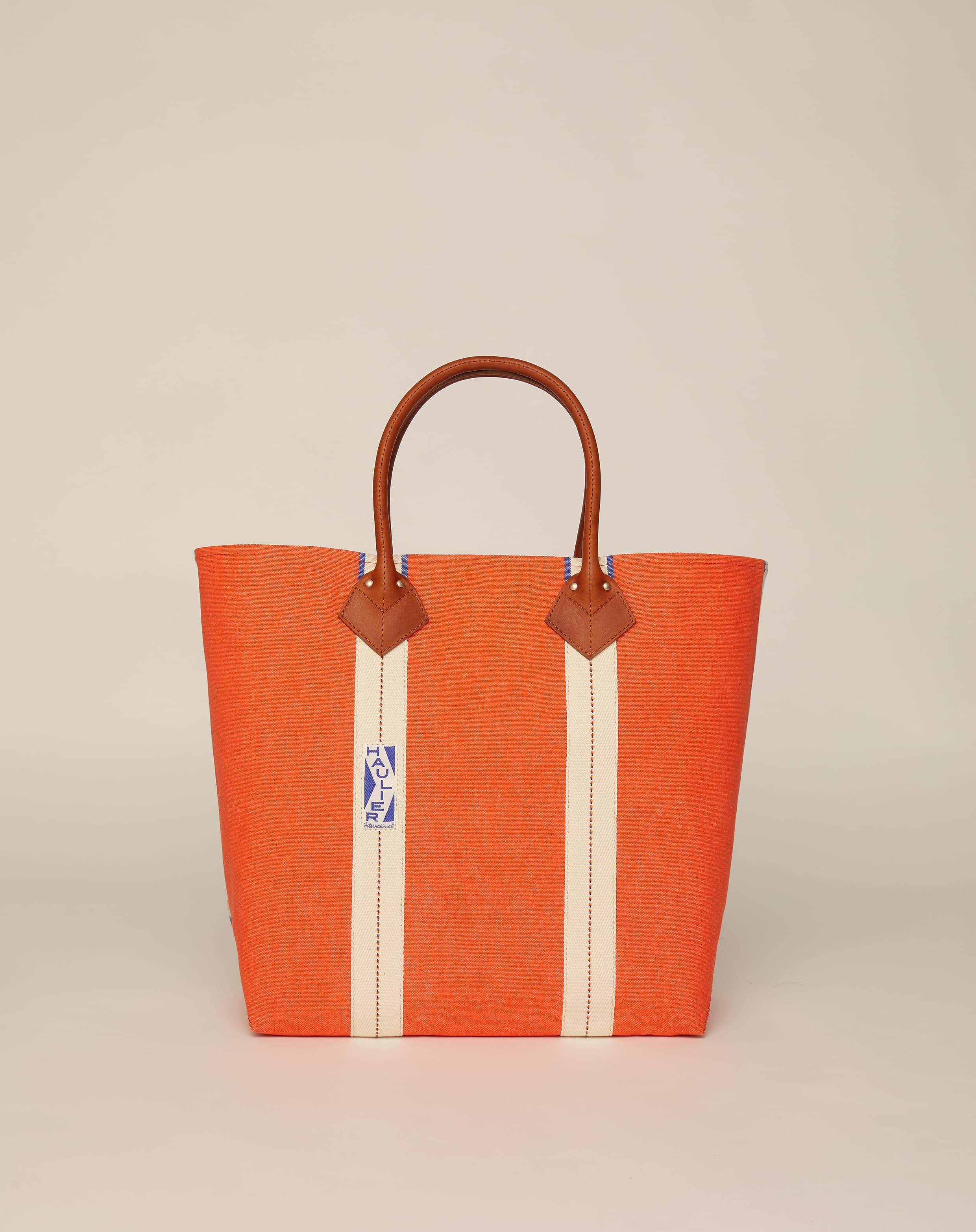 Delvaux Tempête Small Tote Bag in Orange