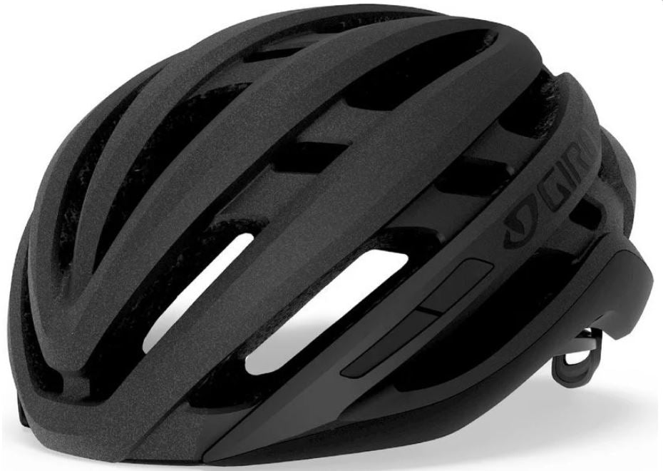 matt black cycling helmet