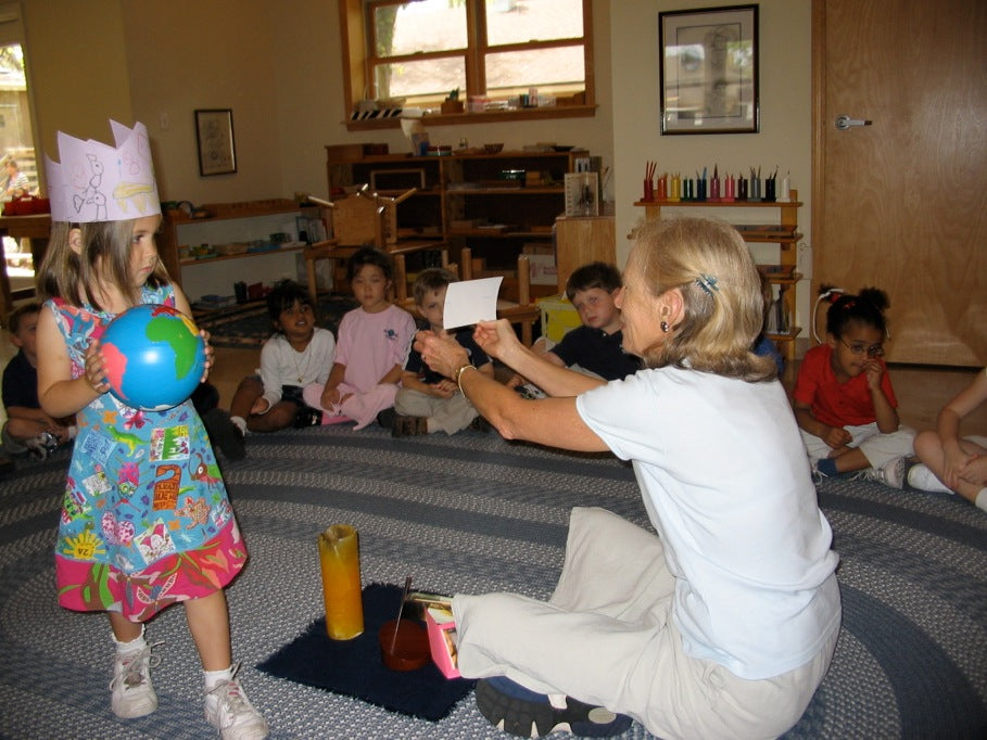 Patti's daughter, Gracie's first of school with the most amazing teacher, Miss Dotty from Discovery Montessori S.