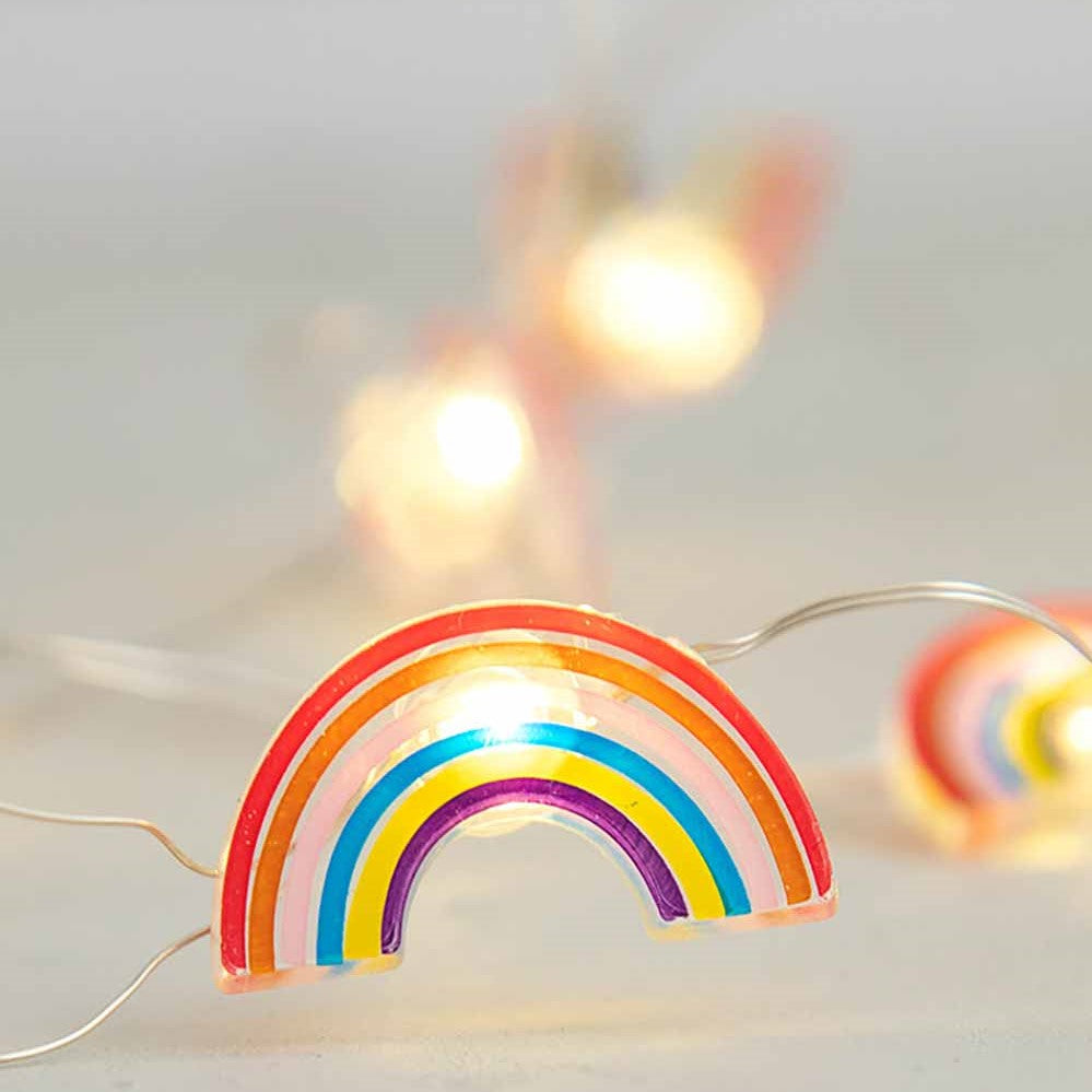 Rainbow string lights