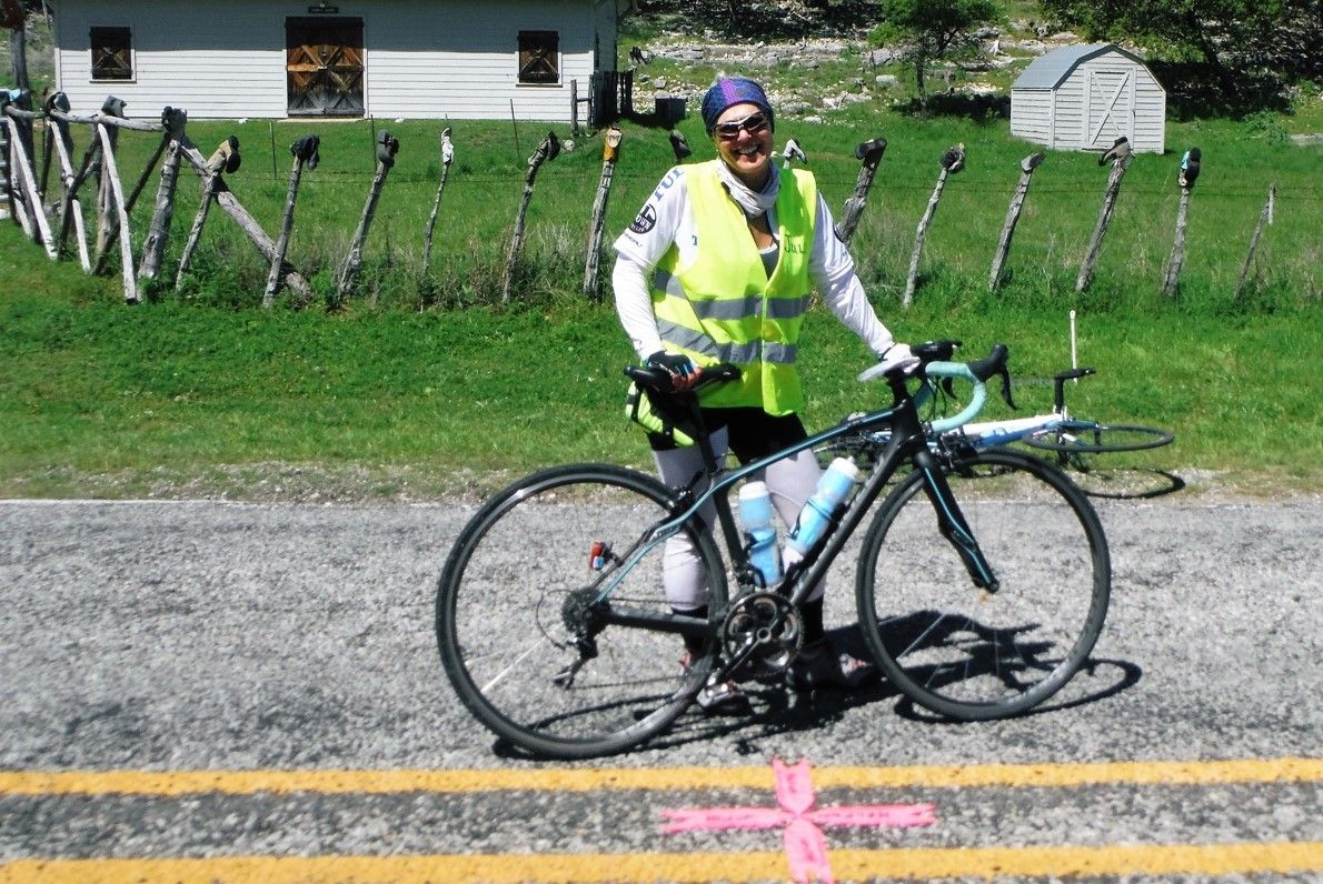 Julie and her bike