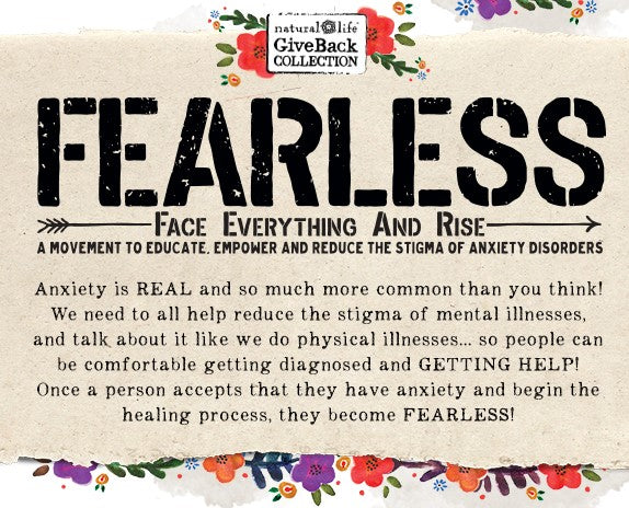 Fearless Collection Graphic with information about anxiety