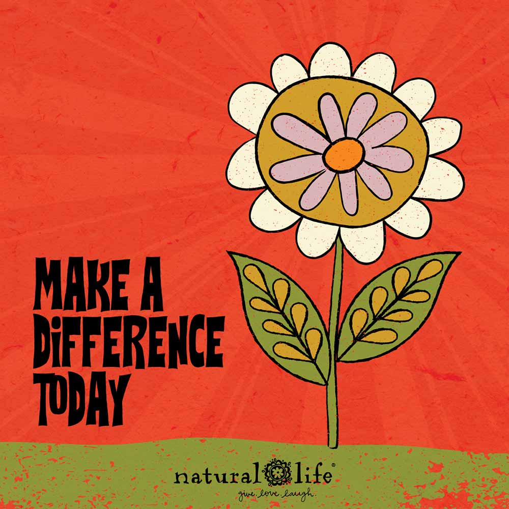 Make a difference today graphic