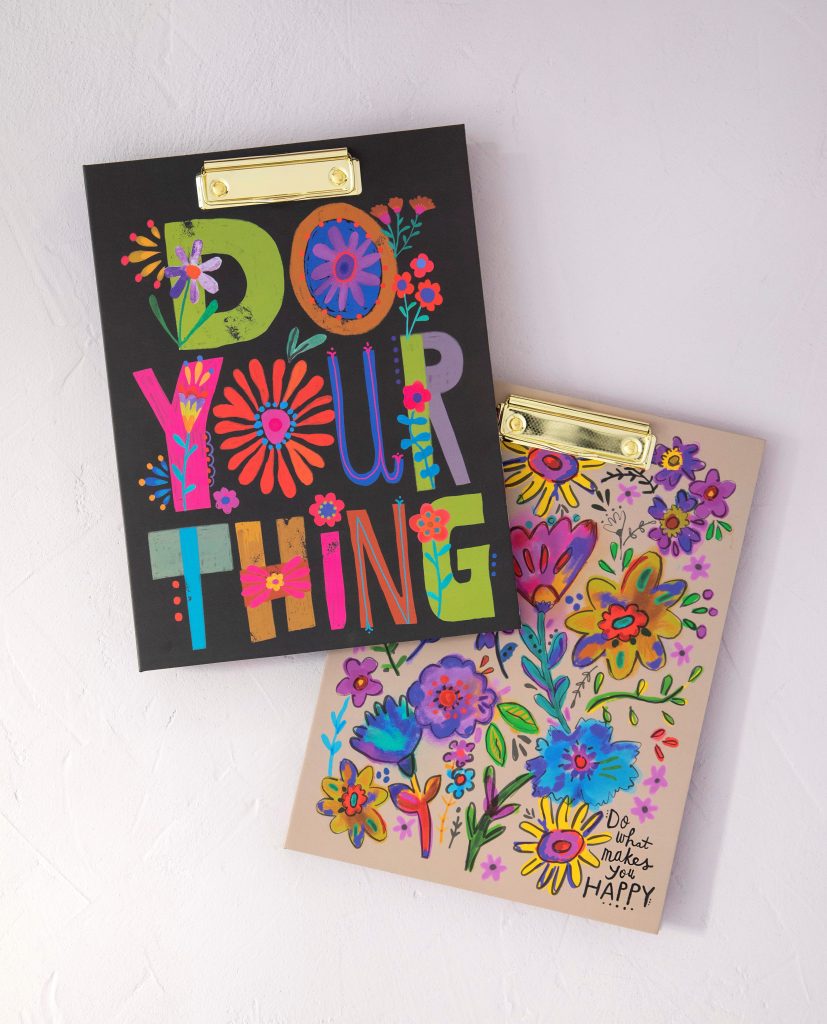 Cute and colorful clip-folios