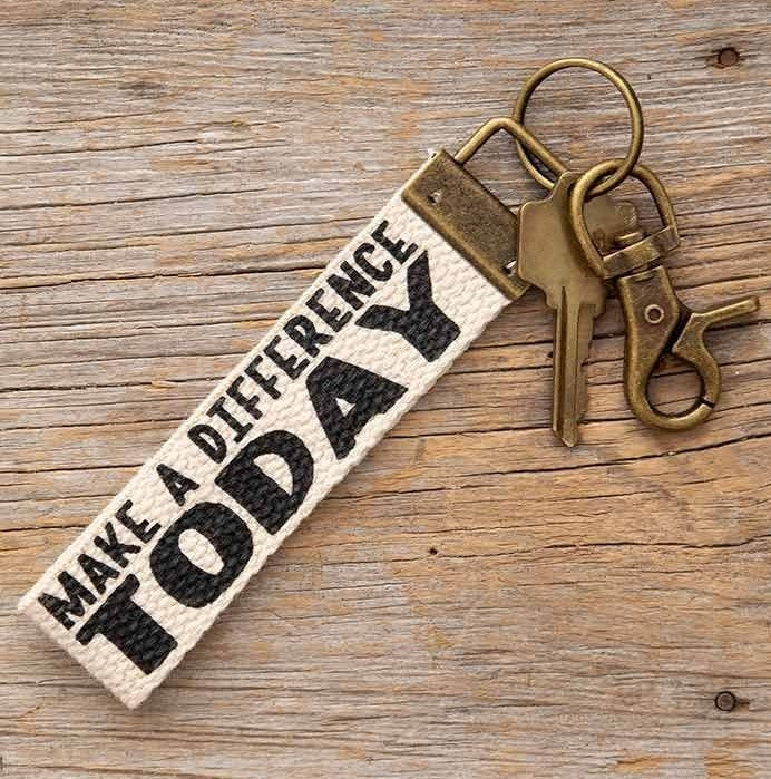 Make a difference today keychain