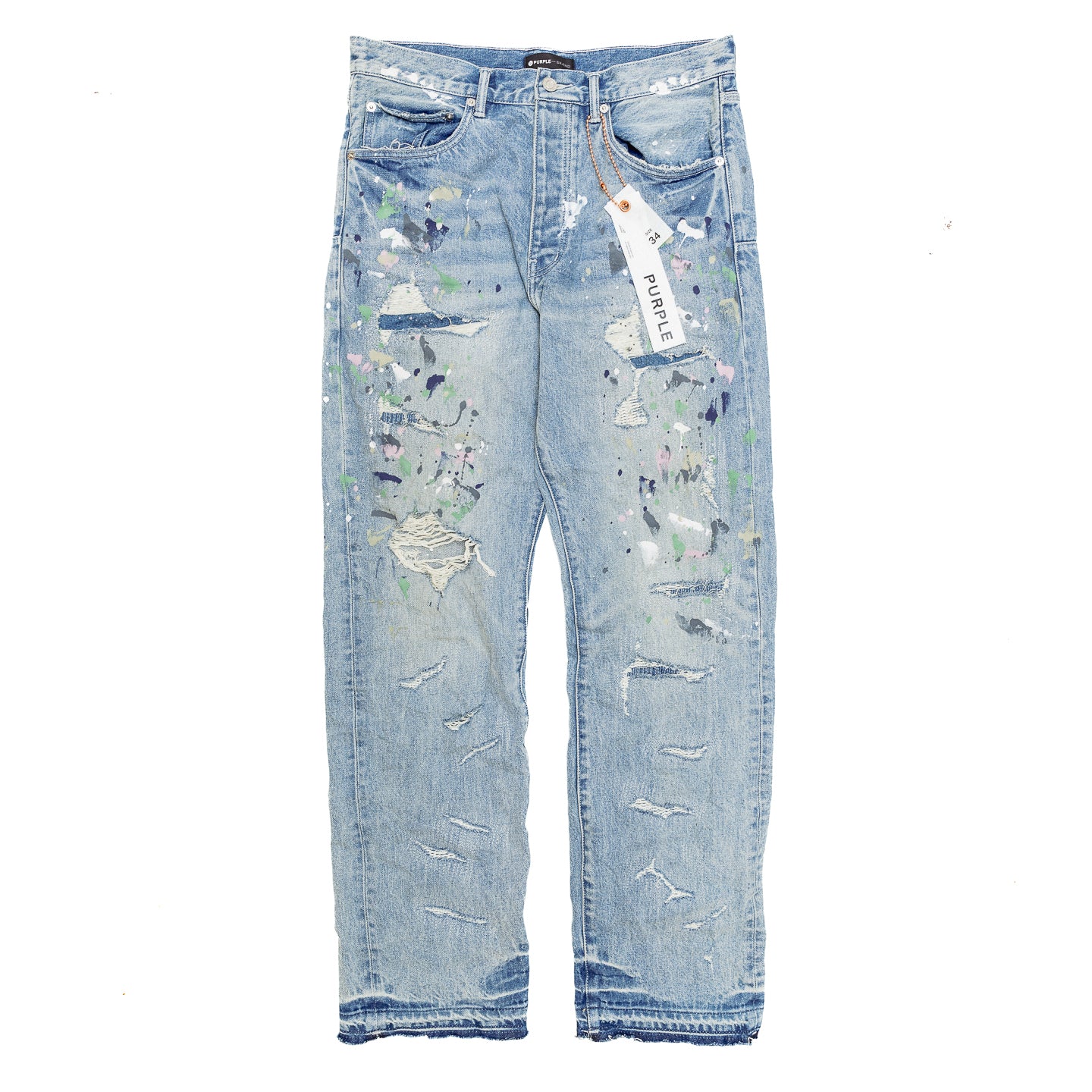 PURPLE Brand P011 Mid Indigo Galaxy Jeans