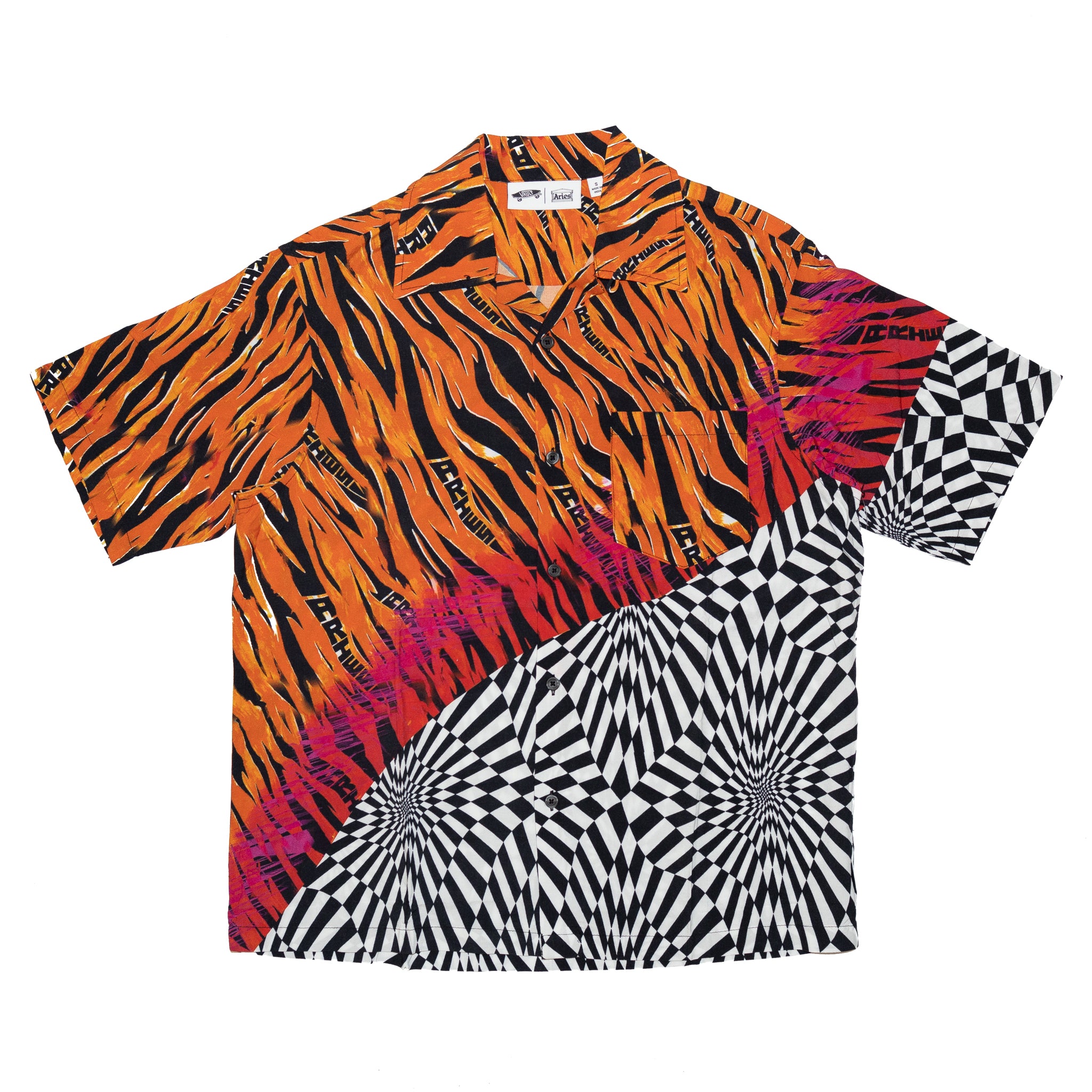 Vans Vault x Aries Distorted Pattern Shirt