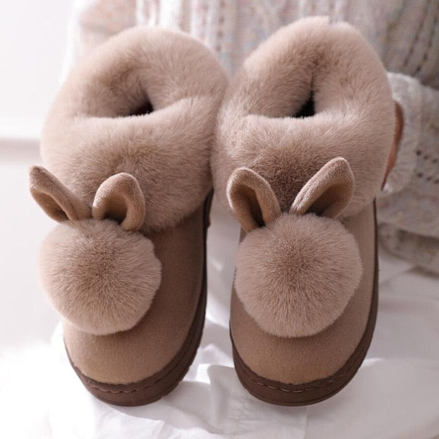 fluffy cat slippers