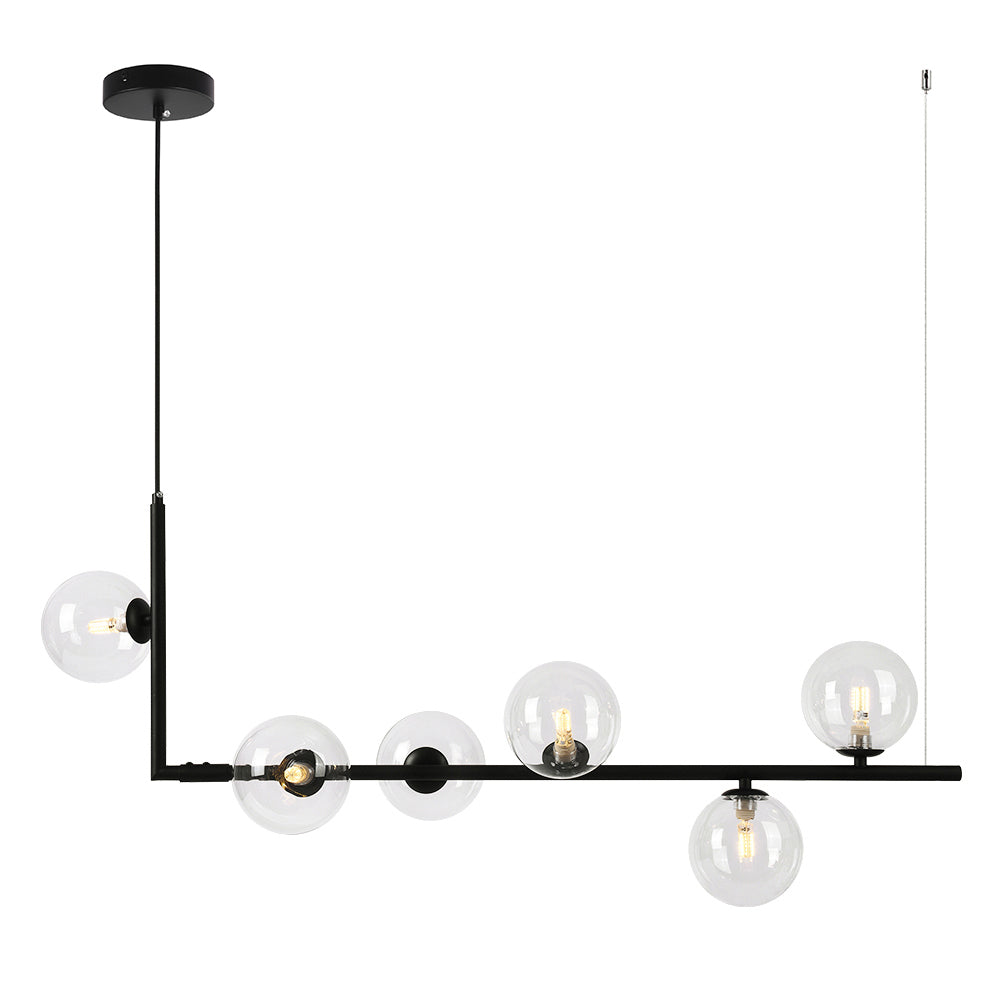 linear bubble chandelier