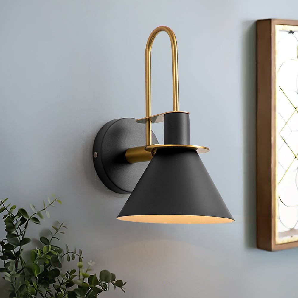 Modern Bedroom Matte Black Wall Sconce Chandelierias, Modern Wall