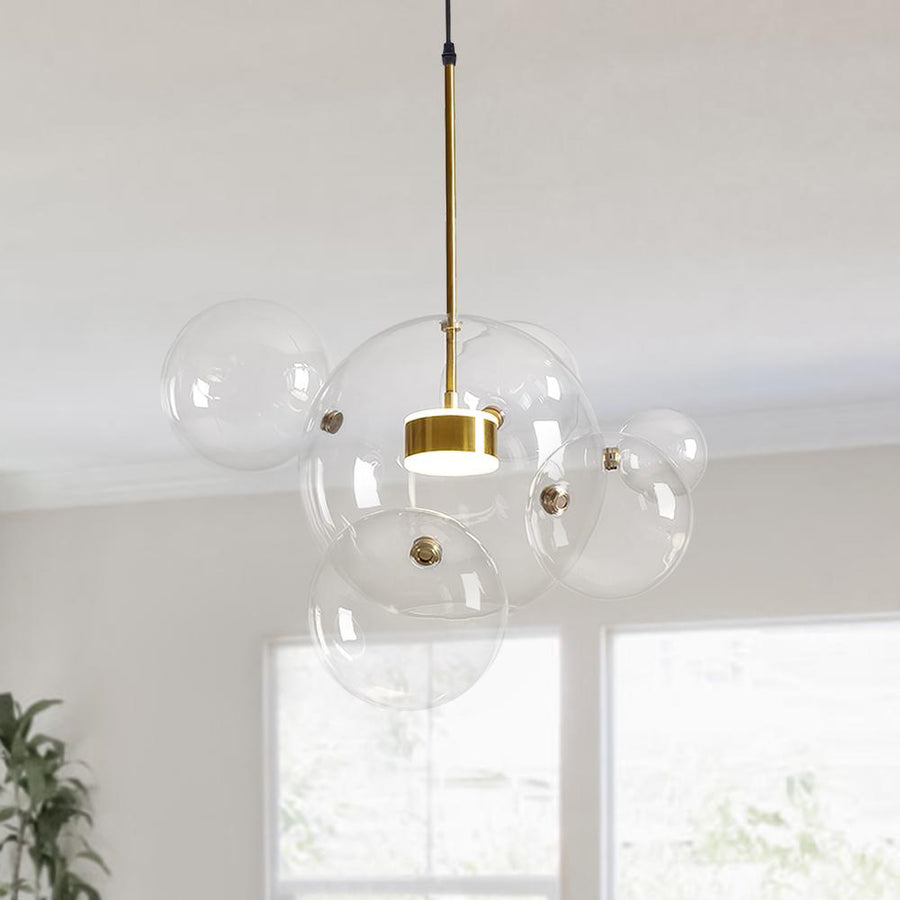 modern chandelier glass globes