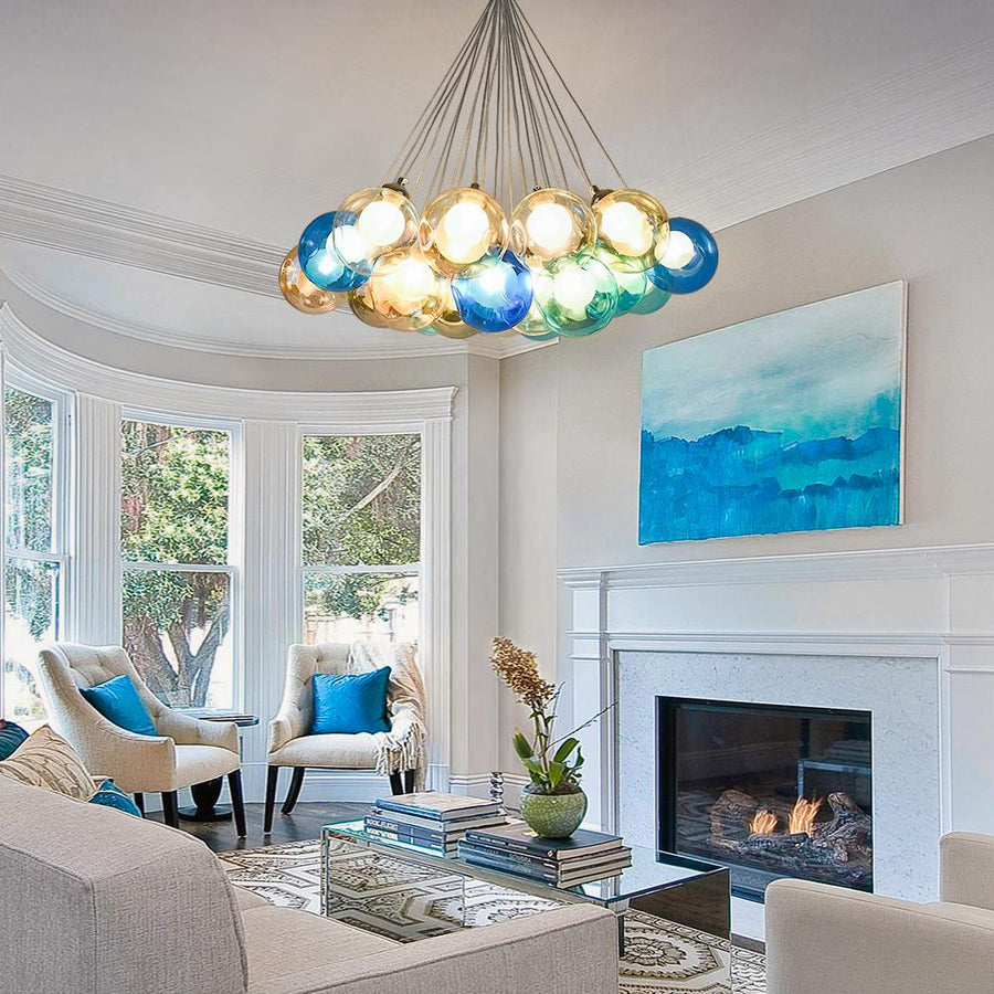 modern colorful chandelier