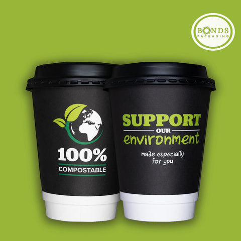 Bonds Packaging Environmentally Friendly Compostable Coffee Cup