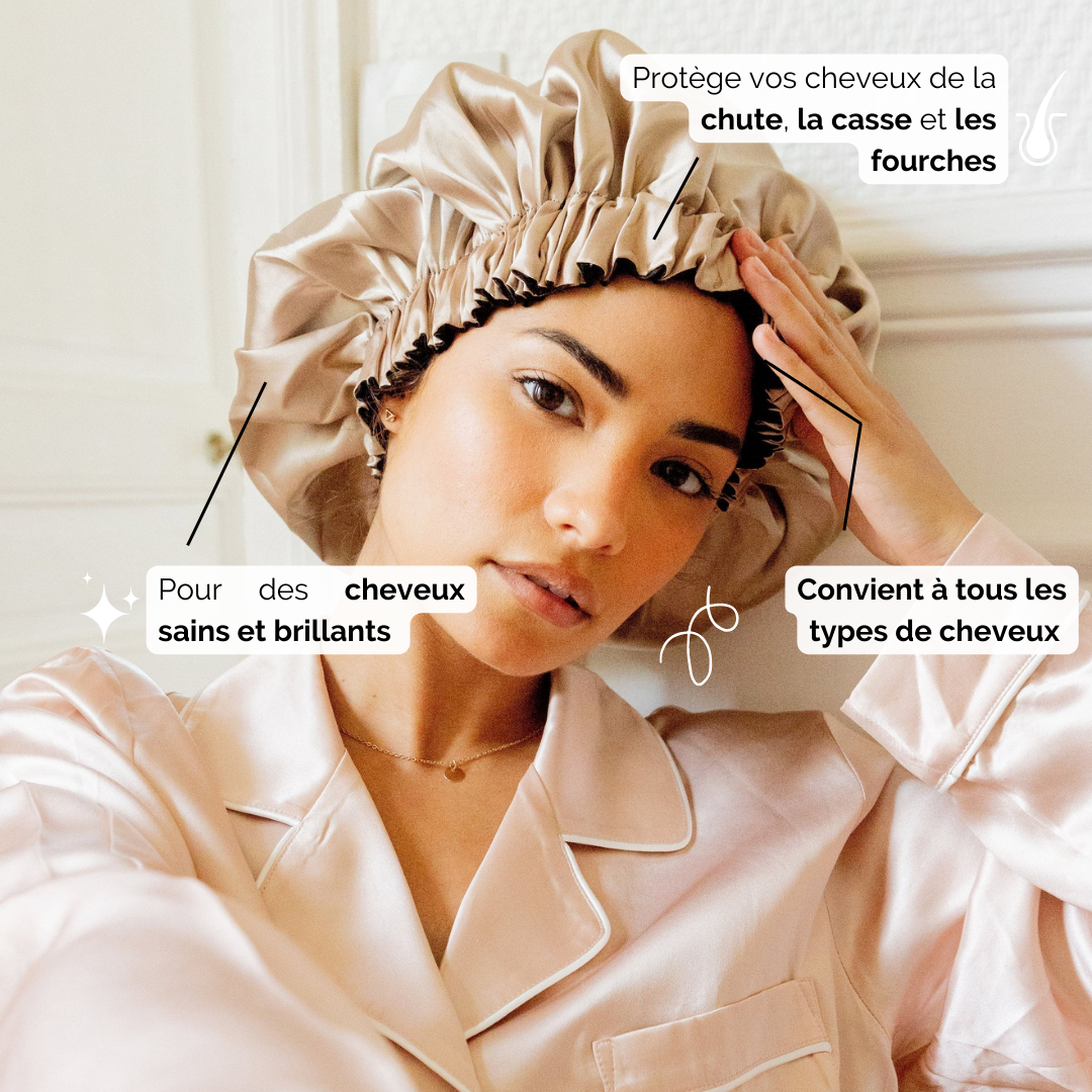 Bonnet chauffant revitalisant en profondeur pour cheveux thermiques Bouchon  vapeur pour le sauvetage et le traitement des cheveux, graines de lin -   France