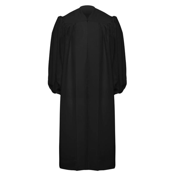 Premium Black Baptismal Robe | Churchings Canada