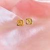peso coin earrings gold