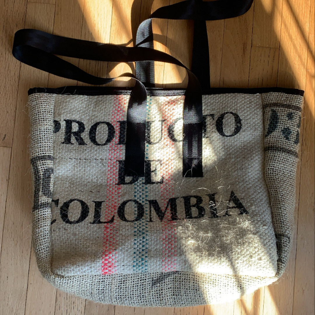 UPCYCLED Burlap Totes from Green Coffee