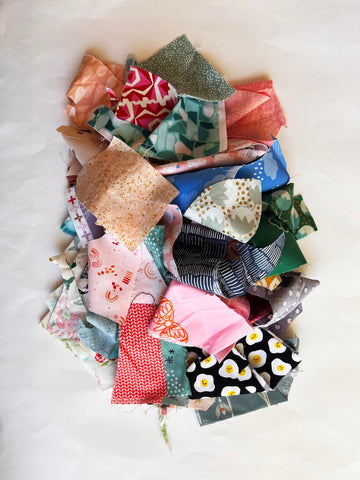 Pile of fabric scraps