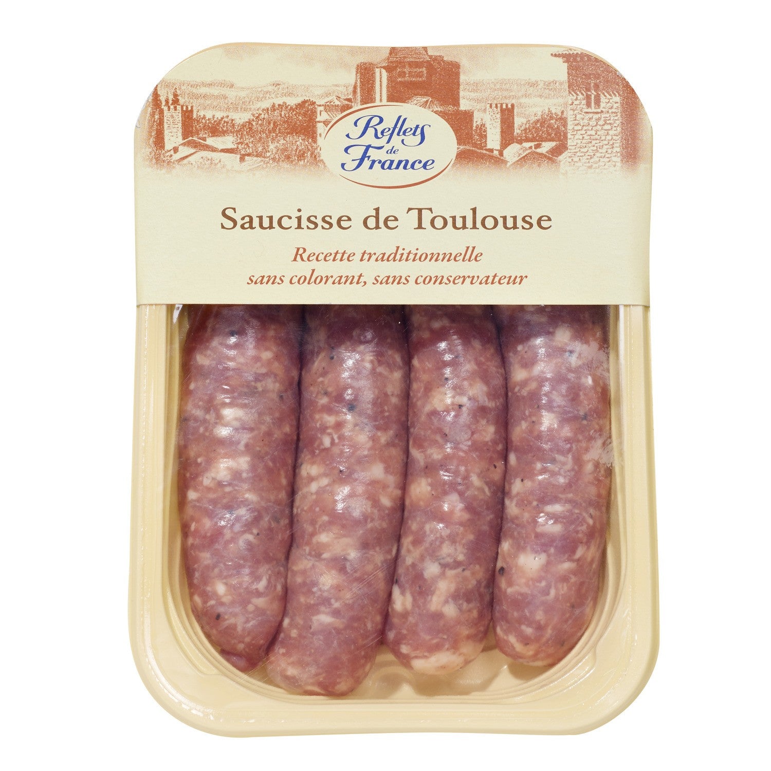 Reflets de France - traditional Toulouse sausages,400 g - Le Vacherin Deli product image