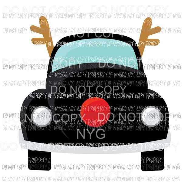 christmas vehicle 3 black reindeer antlers sublimation transfers mygypsies mygypsies