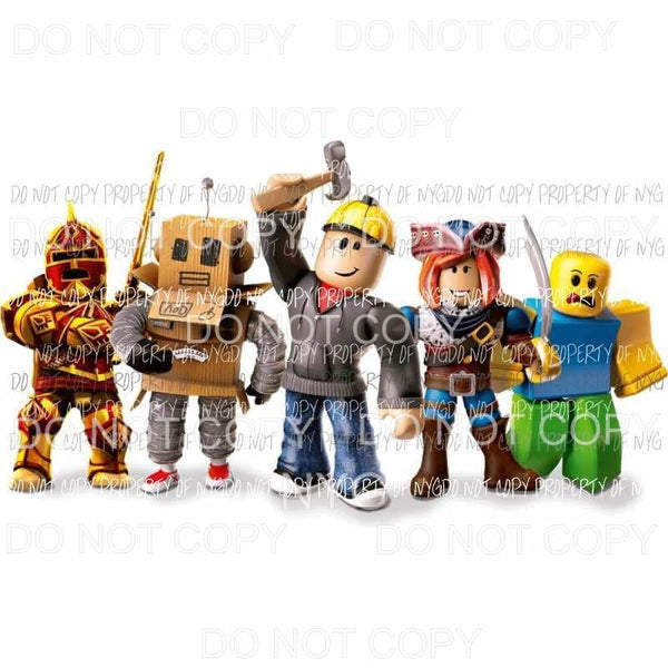 Roblox Characters Sublimation Transfers Mygypsies - roblox adult