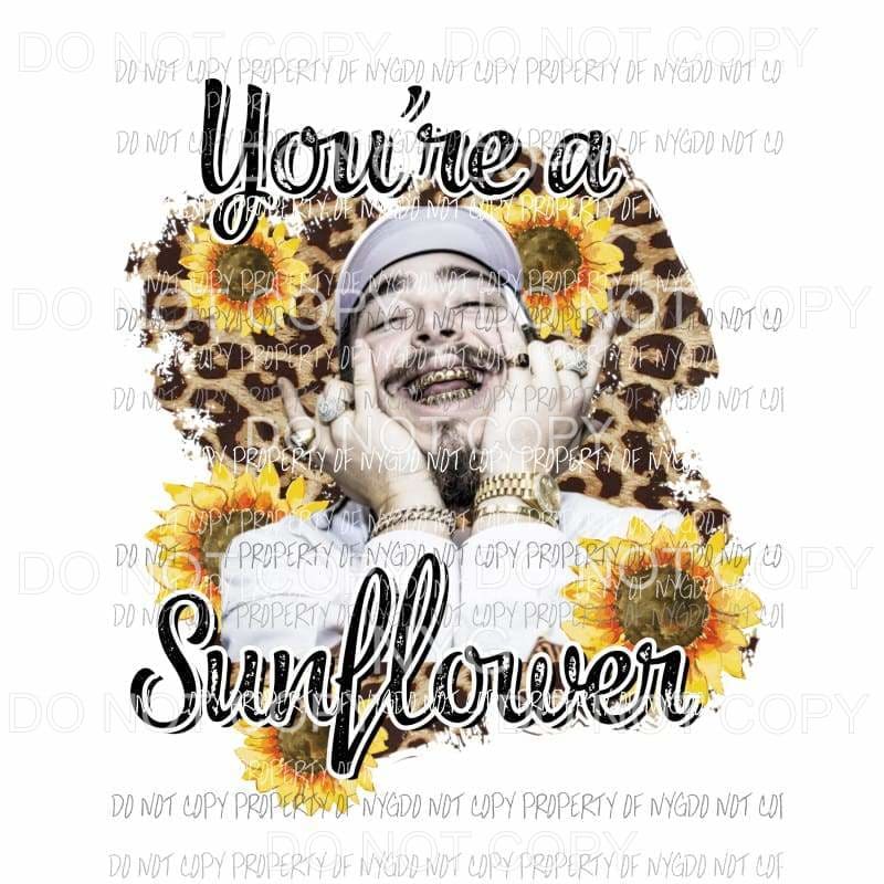 post malone sunflower logo