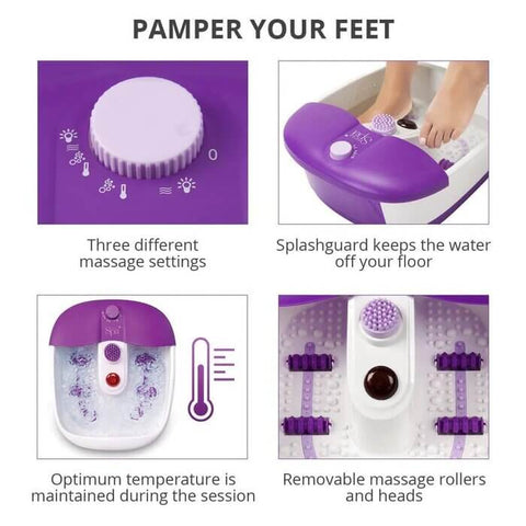 foot spa details by sensio home