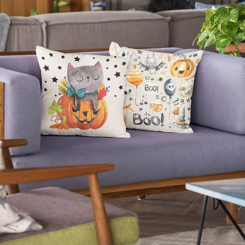 Cat Halloween Pillow Covers