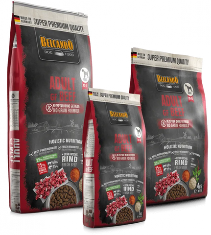 BELCANDO GRAIN FREE ADULT BEEF Pienso para perros sin cereales Gabo y Gordo Pet Shop en Las Palmas de Gran Canaria