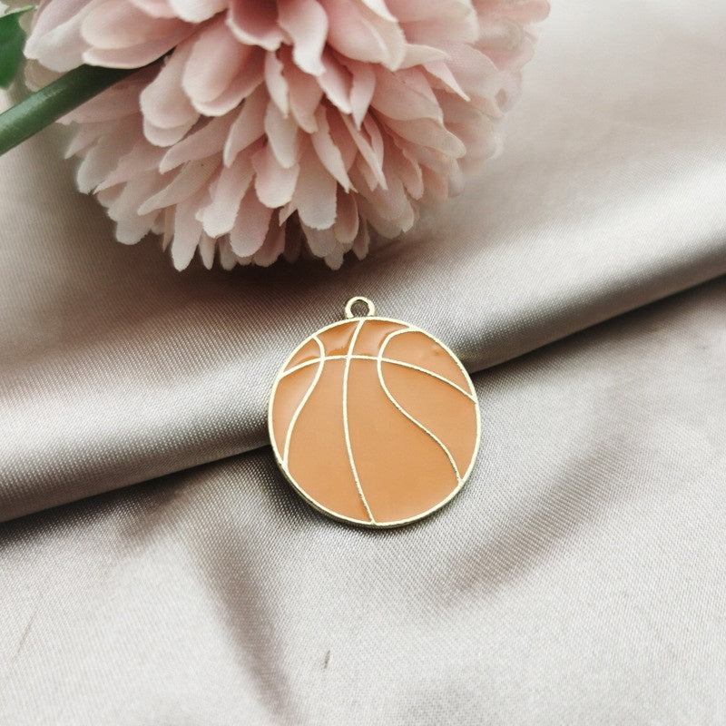 Dije Balón de basketball Esmaltado – Accesorios Rubi