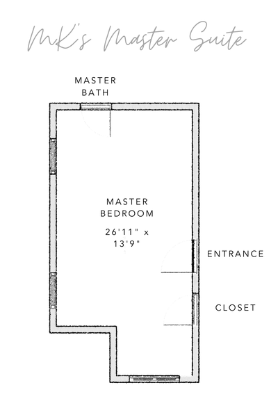 MK's Master Room Floor Plan