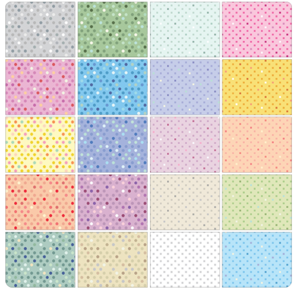 Dazzle Dots 2 Strip-pies-40 pcs 2 1/2" wide