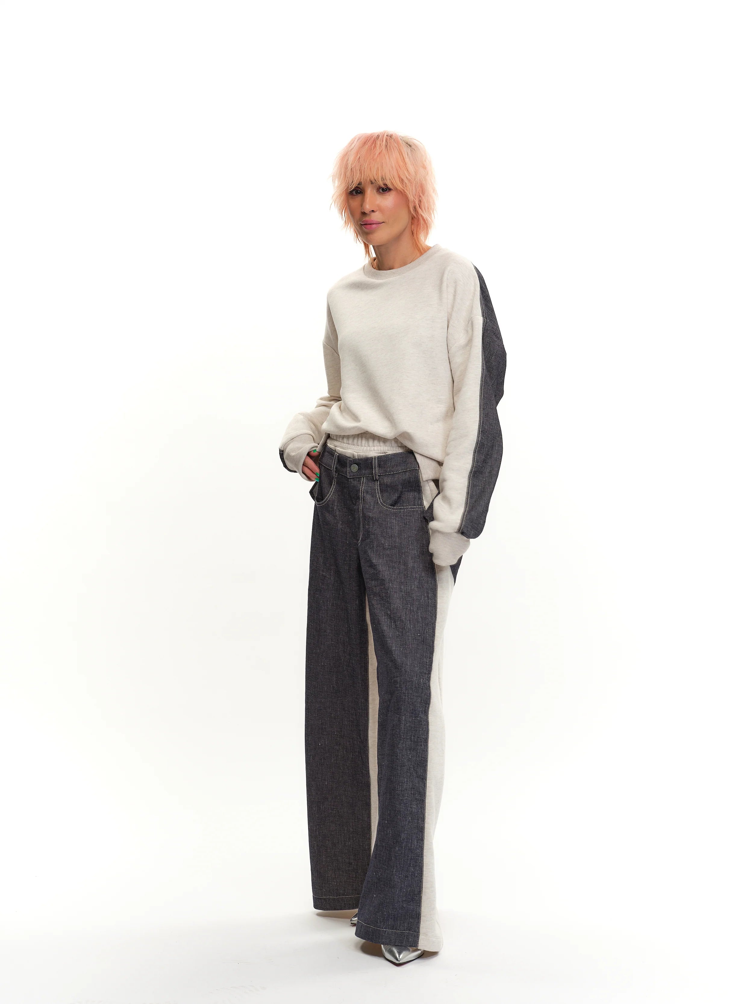 COLOR-BLOCK TWO-PIECE CO-ORD SET by Clothes by Locker Room