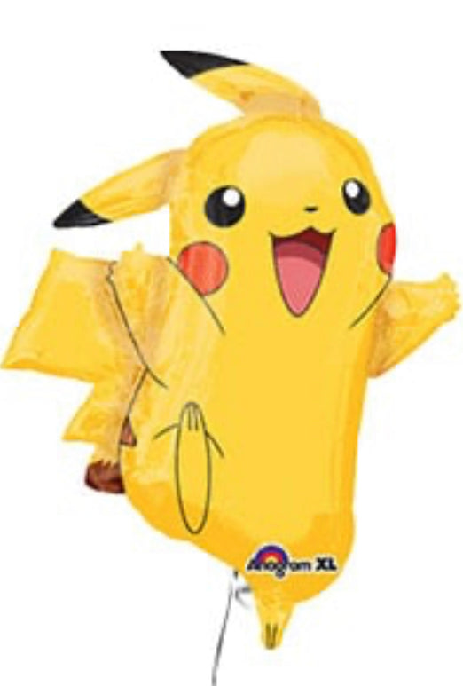 Globo metalizado de Pokémon Pikachu de 18 – Blanca's Decorations LLC