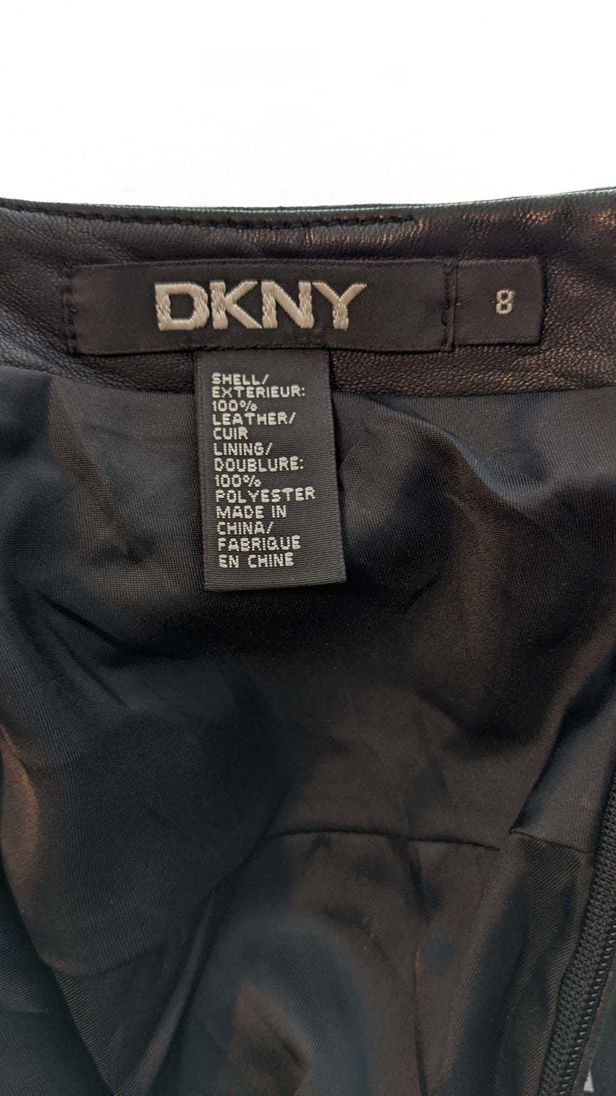 Vintage DKNY Leather skirt - M — Pop Boutique Online