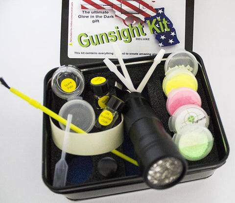 Glow Gun sight paint- 5 ml - Gun is the brightest in the dark  phosphorescent gun sight paint - put Gun on your gun sights (Color:  Green-yellow/green, Tamaño: 5 ml)