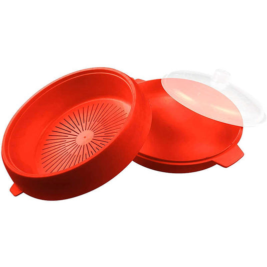 Red Sistema Medium Microwave Steamer 2.4L