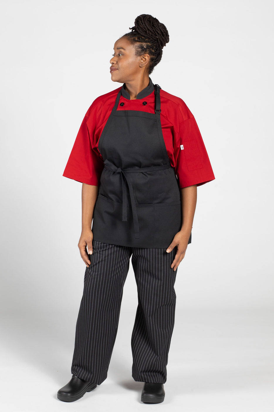 Uncommon Threads Hospitality Aprons Adjustable 3-Pocket Bib Apron-Uncommon Threads