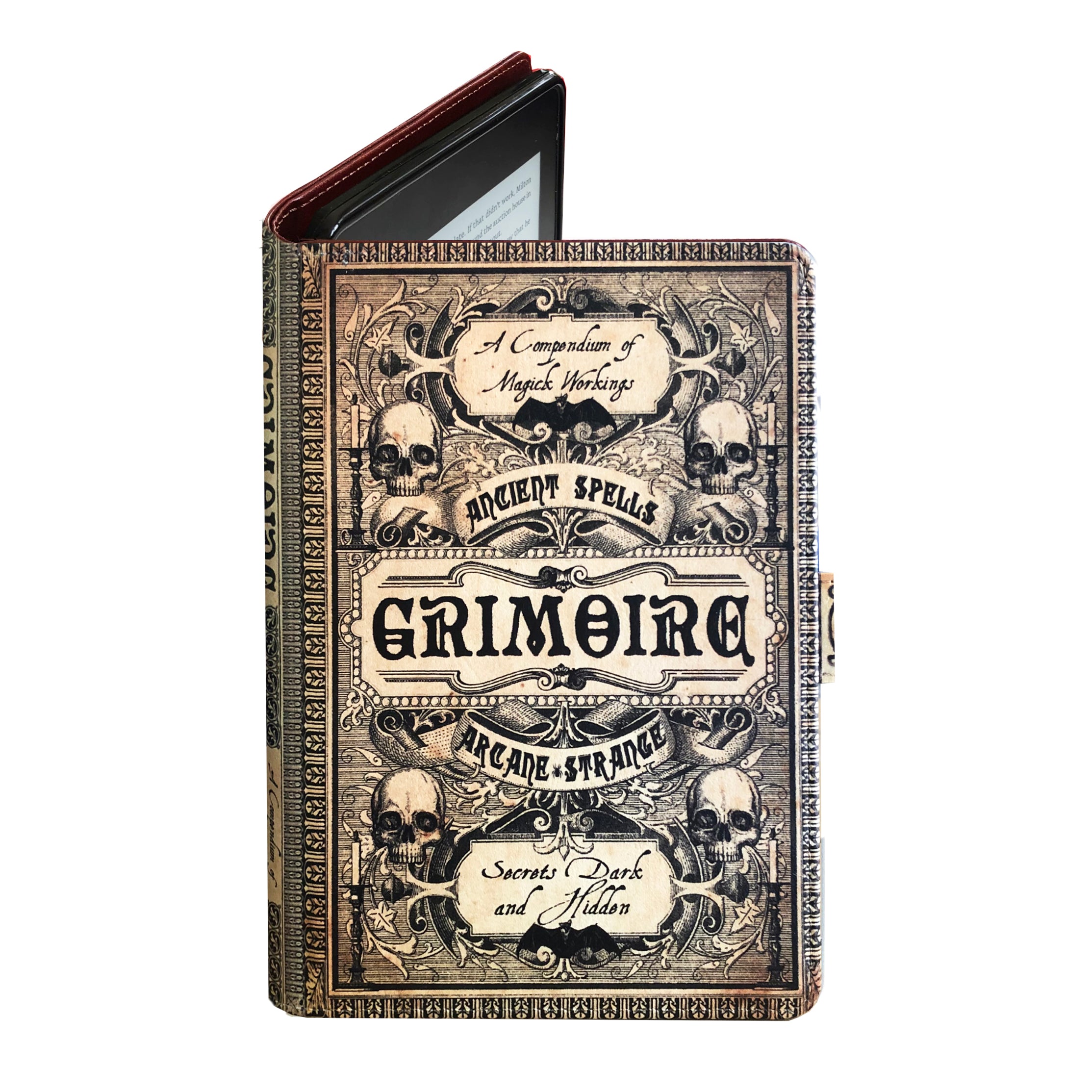 Grimoire Magic Spells - Luxury Faux Leather Case - Universal eReader Case