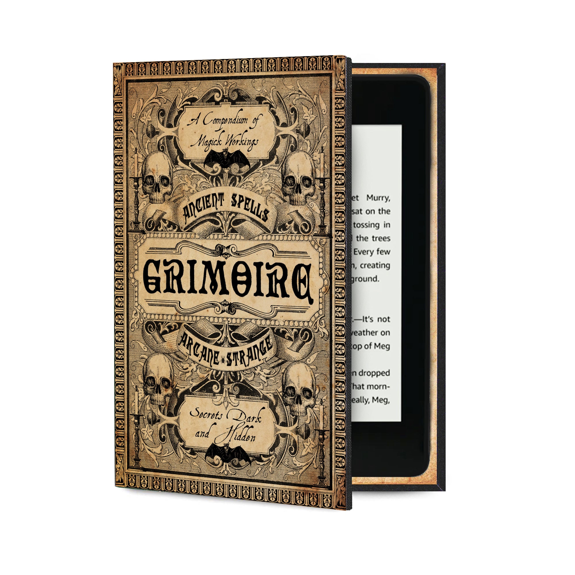 Grimoire Magic Gothic KleverCase Foldback Cover for eReader or Tablet