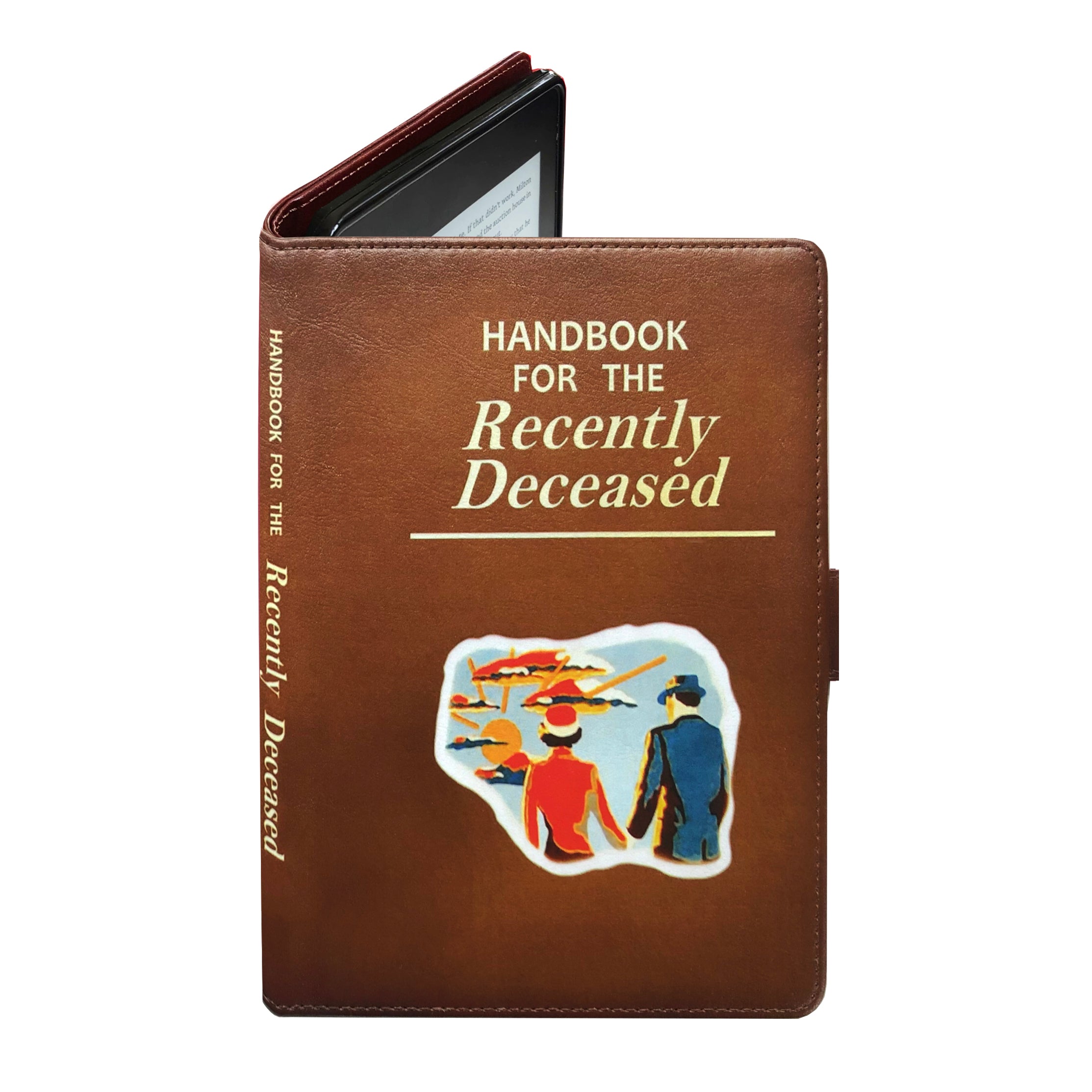 Recently Deceased Handbook - Luxury Faux Leather Case - Kindle Scribe