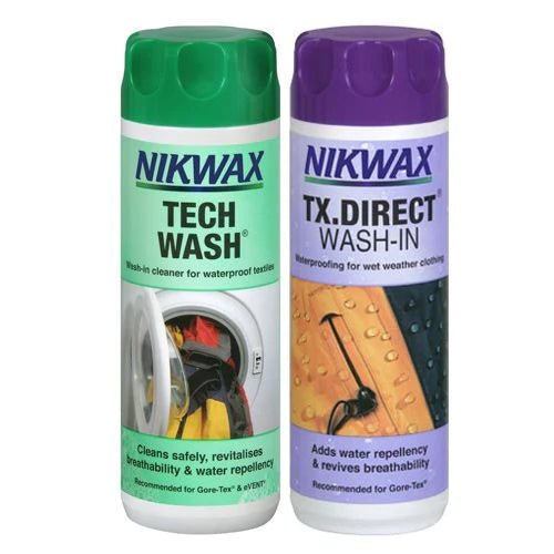 Nikwax Tech Wash & Softshell Proof Twin Pack - 10 fl oz cans