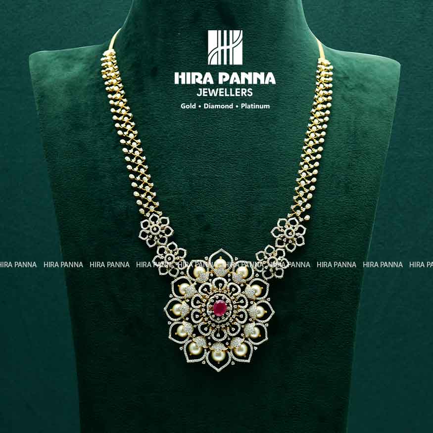 3/4 Diamond Haram – Hirapanna Jewellers