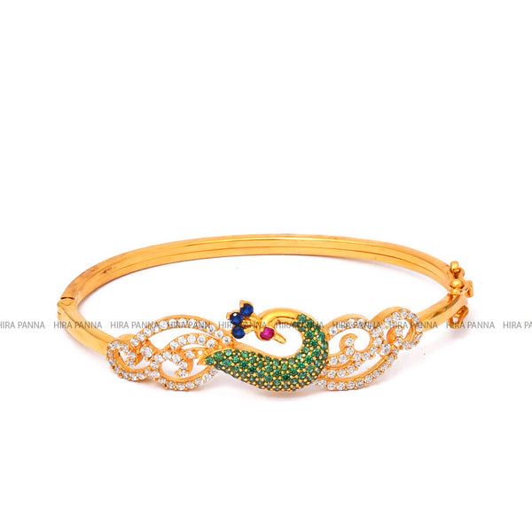Sparkling Elegance Peacock designed traditional bracelet  VOYLLA