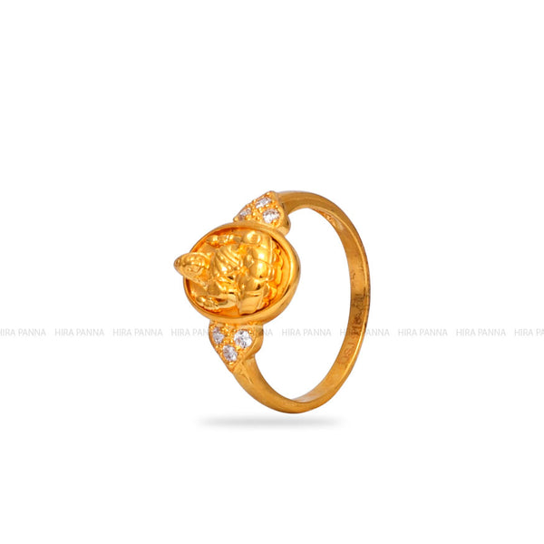 Golden lakshmi finger rings – Aksha Trends