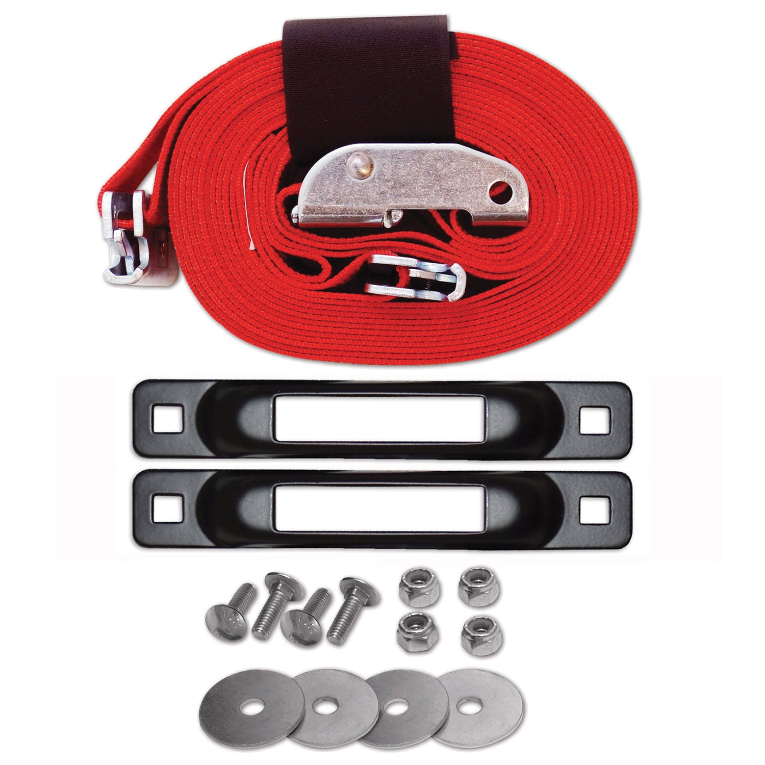 E Track Single Truck Trailer Tie Down Anchor Kit With 2 In X 16 Ft Cam Snap Loc Cargo Control