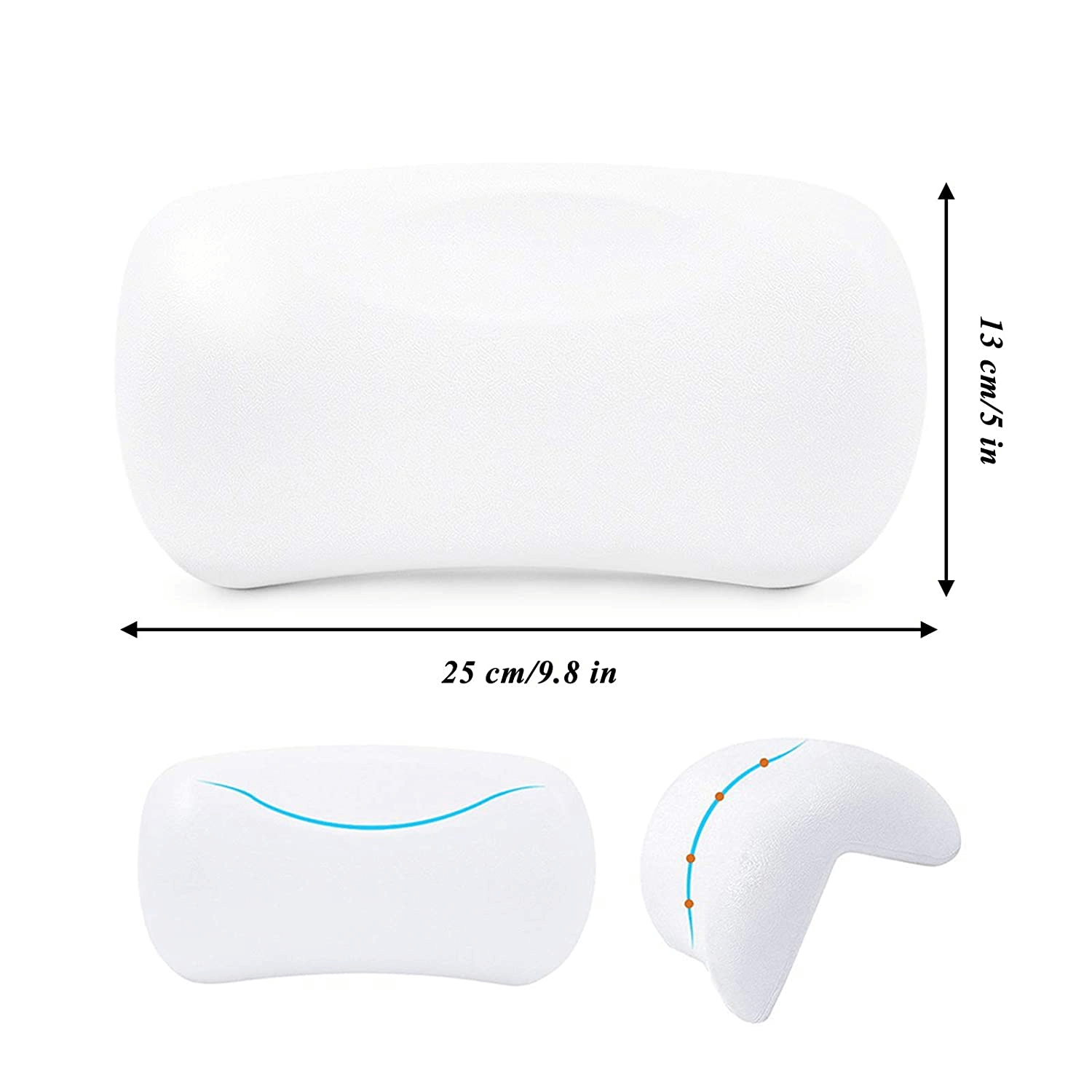 Bath Pillow For Straight Back Bathtub