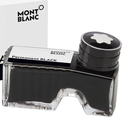 Montblanc Ink flask 60ml Permanent Black DIN ISO 14145-2 indelible black 128196